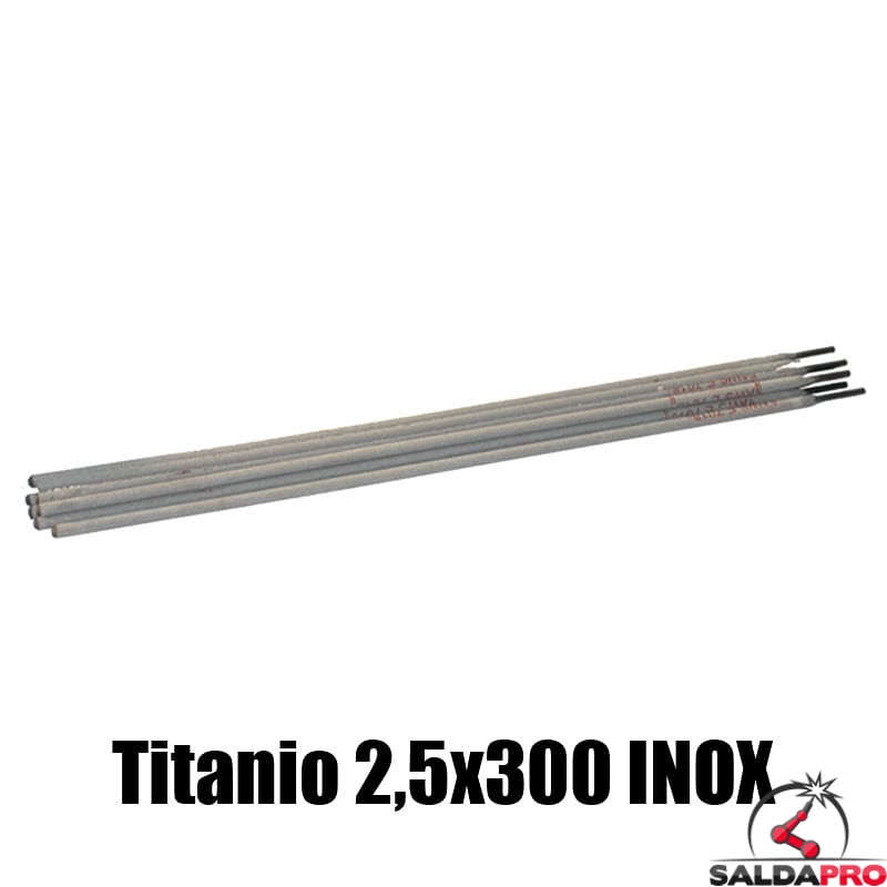 elettrodi titanio 2,5x300mm saldatura inox 130 pezzi rivestimento basso contenuto carbonio
