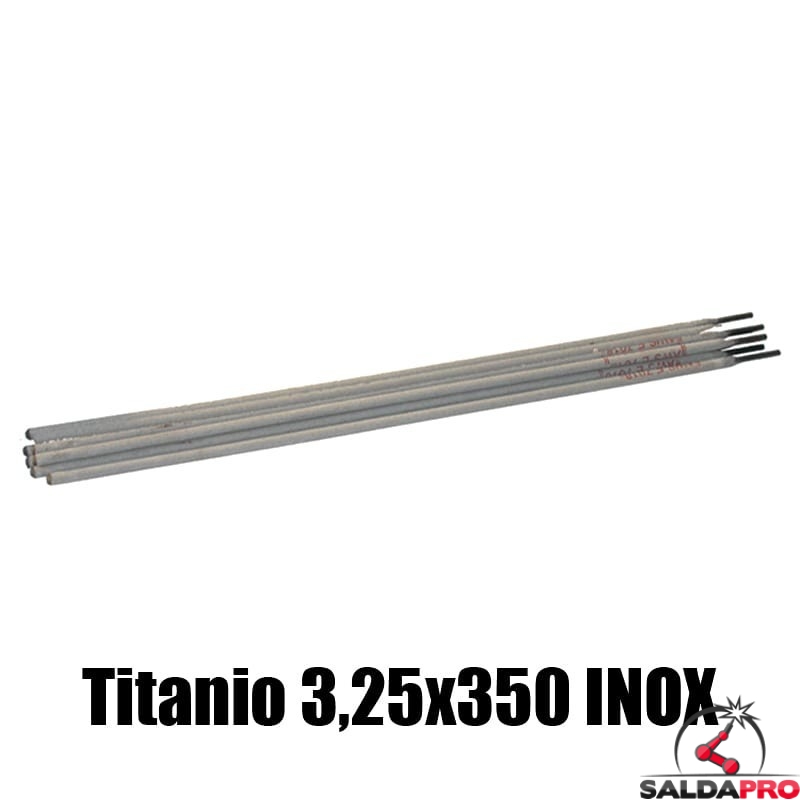 elettrodi titanio 3,25x350mm saldatura inox 77 pezzi rivestimento basso contenuto carbonio