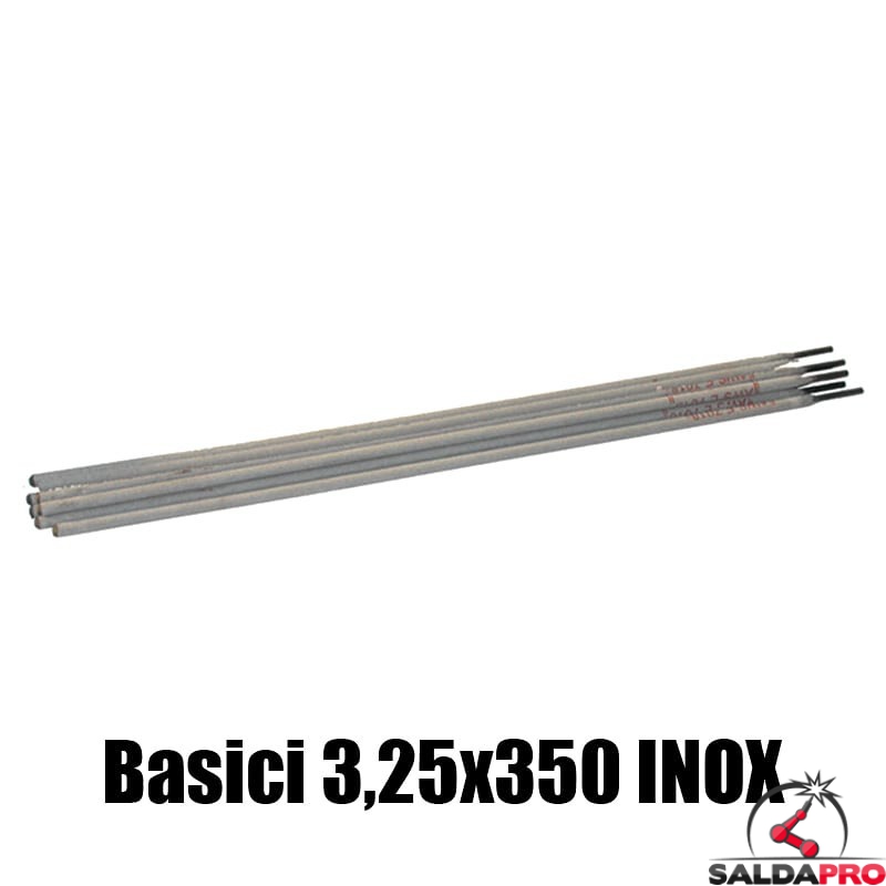 elettrodi basici 3,25x350mm saldatura inox 77 pezzi rivestimento basico basso contenuto carbonio