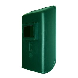 schermo saldatura diritto materiale plastico finestra 75x98 vetro inattinico verde