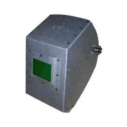 maschera protettiva saldatura casco fibra di vetro finestra 75x98 vetro inattinico verde
