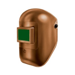 maschera protettiva saldatura casco materiale termoplastico finestra 75x98 vetro inattinico verde