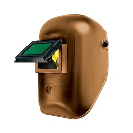 maschera protettiva saldatura casco materiale termoplastico finestra ribaltabile 75x98 vetro inattinico verde