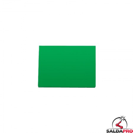 vetro inattinico 75x98 verde grado di protezione din 10-13 maschera saldatura