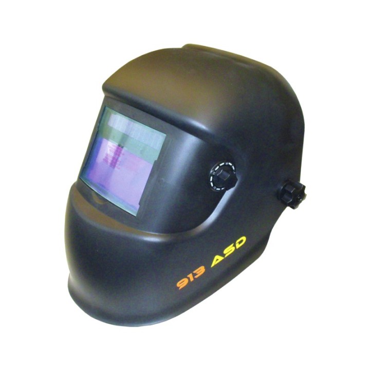 maschera saldatura protezione variabile automatica din9-13 filtro 100x50 nera