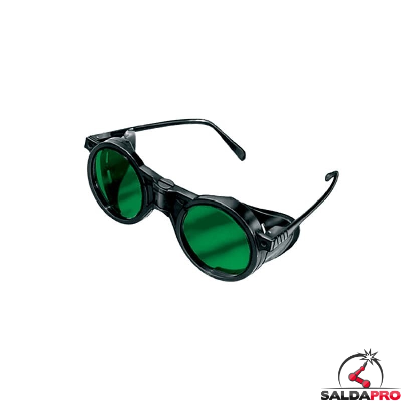 occhiale protettivi plastica lenti 50mm protezione din 5 saldatura protezioni laterali
