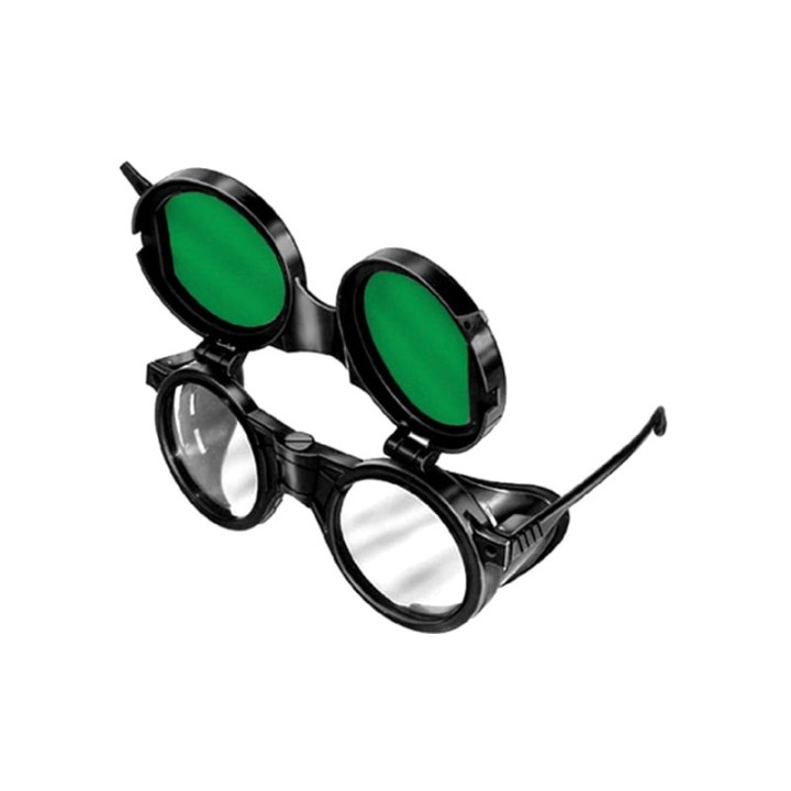 occhiale protettivi plastica lenti 50mm protezione din 5 ribaltabili saldatura protezioni laterali