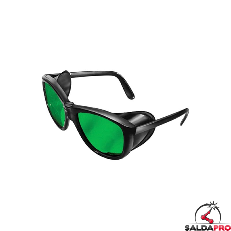 occhiale protettivi plastica lenti sagomate din 5 saldatura protezioni laterali