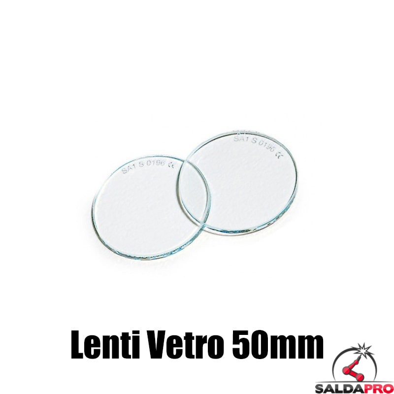 lenti 50mm vetro incolore ricambio occhiali protettivi saldatura