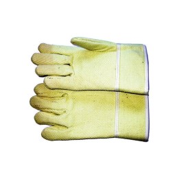 guanti protettivi anticalore fibra aramidica foderata manichetta media 28cm