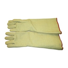 guanti protettivi anticalore fibra aramidica foderata manichetta extra lunga 48cm