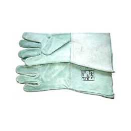 guanti protettivi pelle crosta manichetta 15cm lunghezza totale 35cm