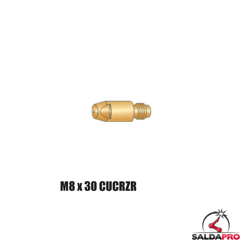 punta guidafilo m8x30 cucrzr torce ocim bz tynos saldatura filo mig punta guidafilo m8x30 cucrzr torce ocim bz tynos saldatura filo mig