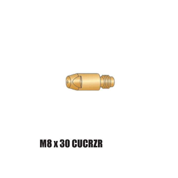punta guidafilo m8x30 cucrzr torce ocim bz tynos saldatura filo mig
