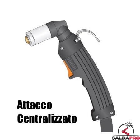 torcia completa lincoln ews ex100 attacco centralizzato taglio plasma