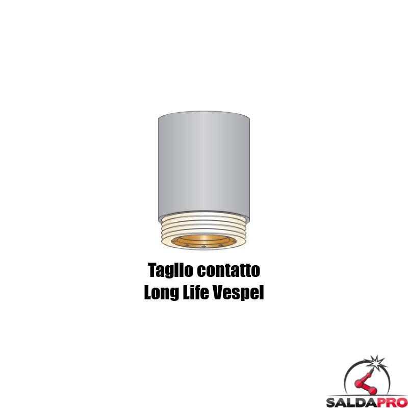 ugello esterno long life vespel taglio contatto ricambio torce plasma max80 max100 pac130 hypertherm