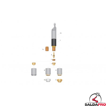 dettaglio torcia macchina completa max80 max100 hypertherm taglio plasma cnc