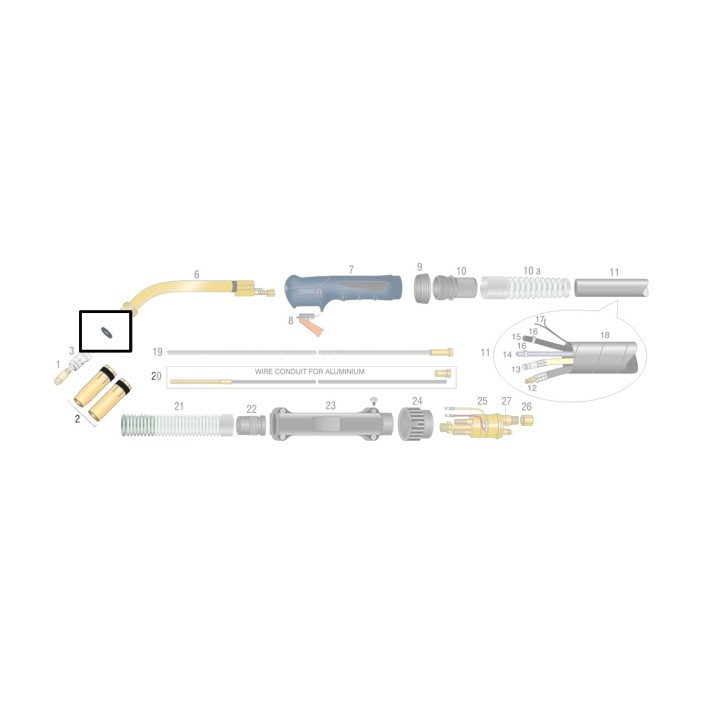 Rondella isolante per torcia BZ 501 (10pz)