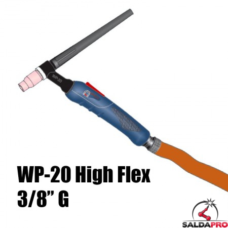 torcia completa wp20 high flex attacco 3/8g saldatura tig