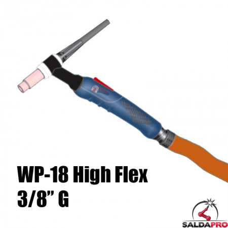 torcia completa wp18 high flex sttacco 3/8g saldatura tig