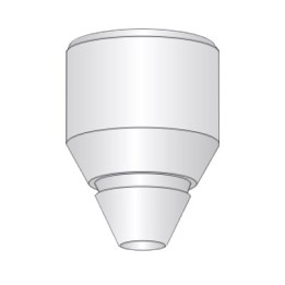 ugello n2 320/640a ricambio torcia taglio plasma seri cpm saf-fro