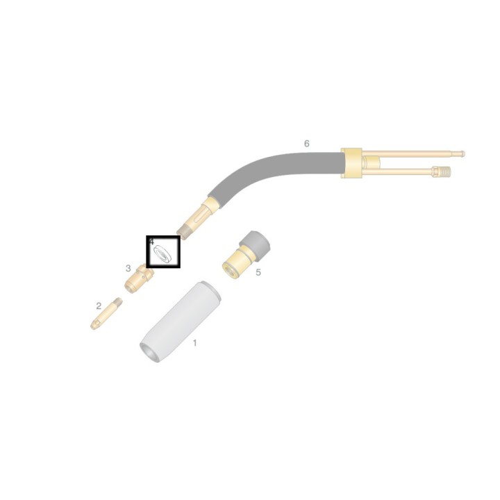 Rondella isolante per torcia WS 35 e RH 302 (10pz)
