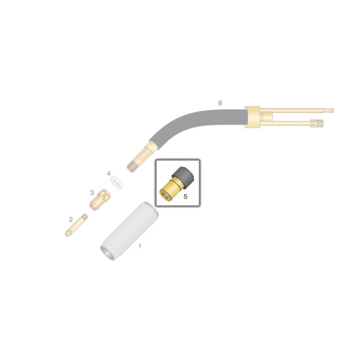Portaugello gas per torcia WS 35