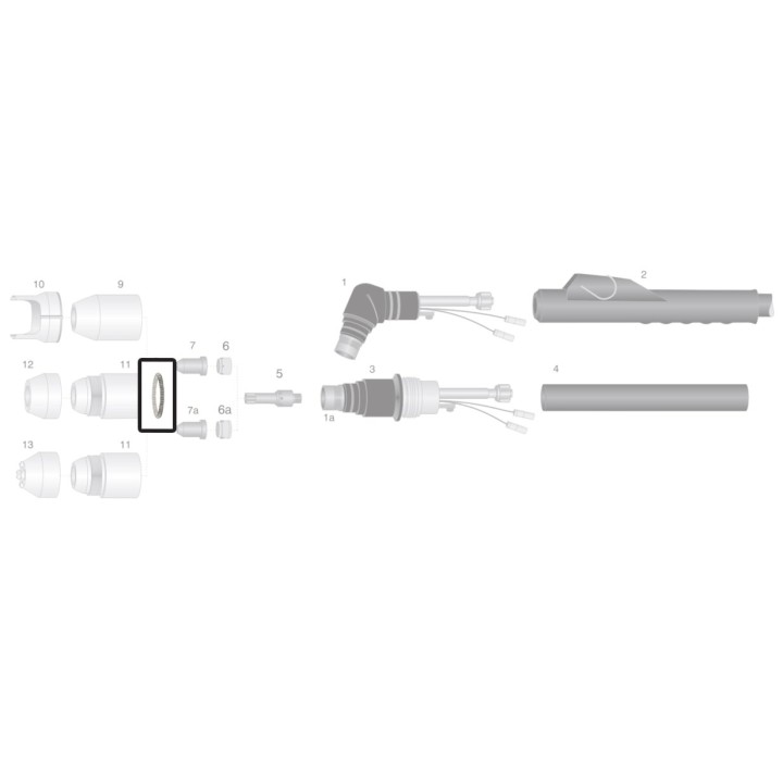 dettaglio molla ricambio torce taglio plasma pch-m60 thermal dynamics