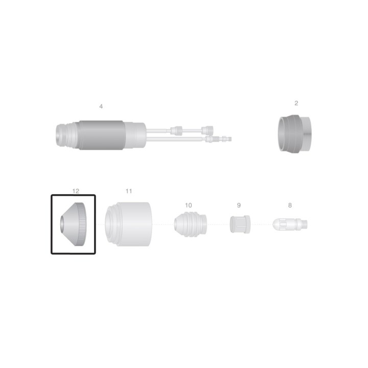dettaglio distanziale 5-300a ricambio torcia taglio plasma maximizer300 thermal dynamics