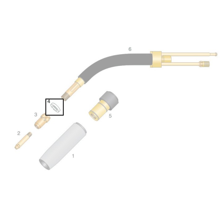 Rondella isolante per torce WS e RH (10pz)