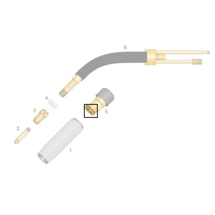Anello elastico per portaugello gas torcia WS 50 e WS 53 (10pz)