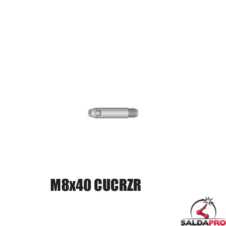 Punta guidafilo M8x40 CUCRZR per torce WS e RH 503 (10pz)