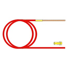 Guaina Teflon Rossa 2,0x4,0 per torce saldatura MIG (3-5mt)