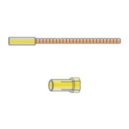 guainetta metallica 5,0 mm terminale con nottolino ricambio saldatura mig