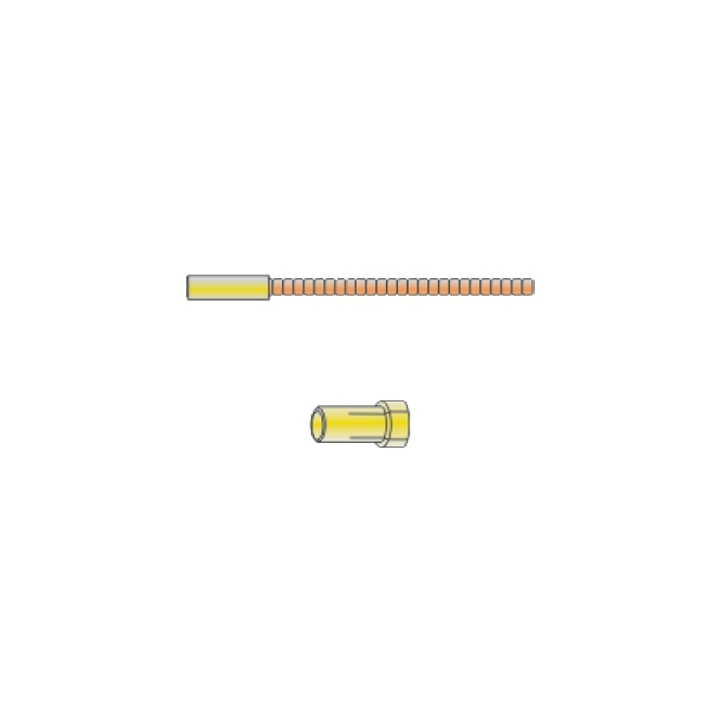 guainetta metallica 5,0 mm terminale con nottolino ricambio saldatura mig