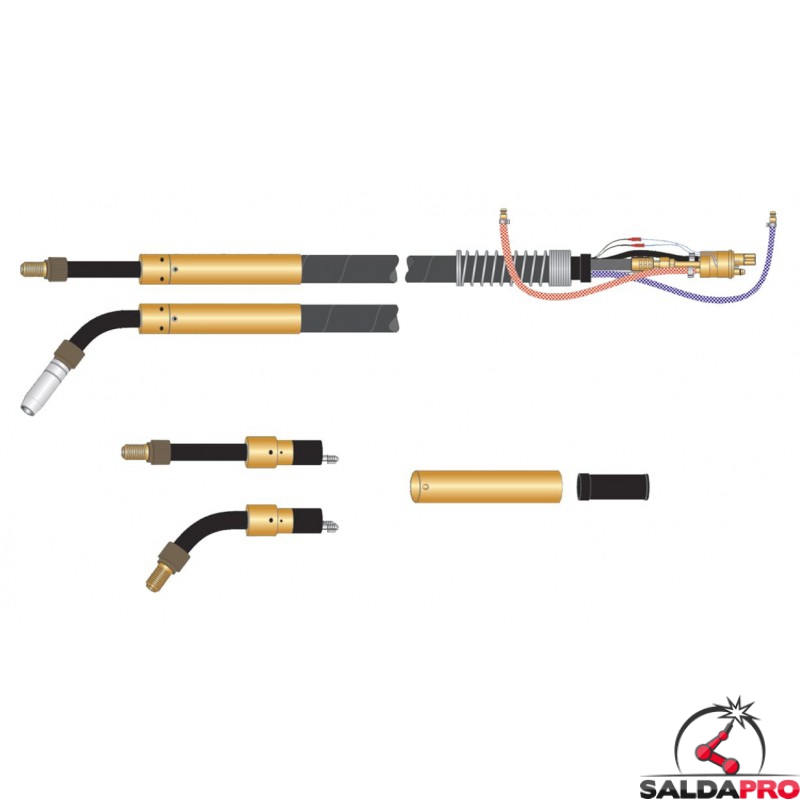 Binzel MB 501 GRIP Torcia saldatura filo MIG raffr.liquido att. Euro