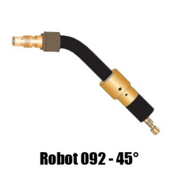corpo torcia macchina ricambio robot 092 - 45° saldatura mig
