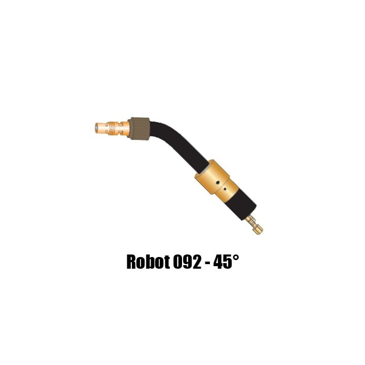 corpo torcia macchina ricambio robot 092 - 45° saldatura mig