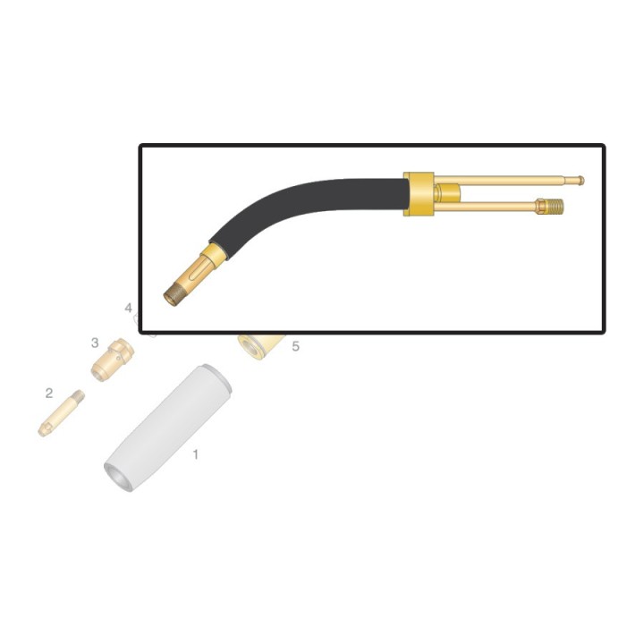 Corpo torcia STD. con e senza portaugello per torcia WS 53