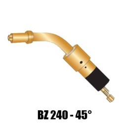 corpo torcia macchina ricambio bz 240 collo 45° saldatura mig