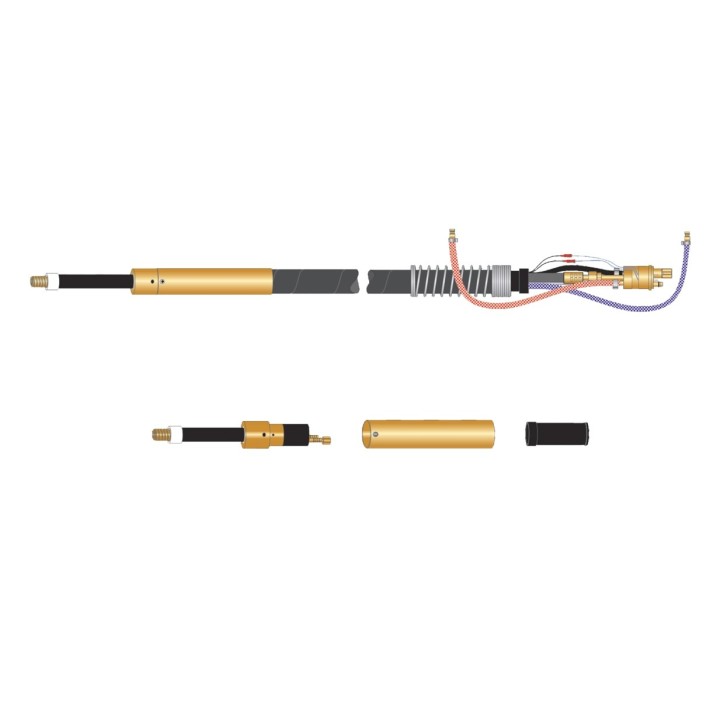 dettaglio torcia completa automatica bz 352 collo 180 raffreddamento acqua saldatura filo continuo mig