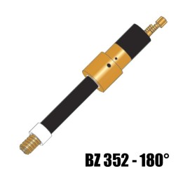 corpo torcia macchina ricambio bz 352 collo 180° saldatura mig