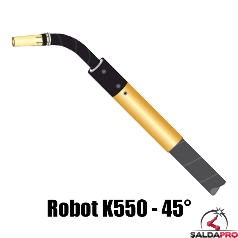 torcia completa automatica robot k550 collo 45° raffreddamento acqua saldatura mig