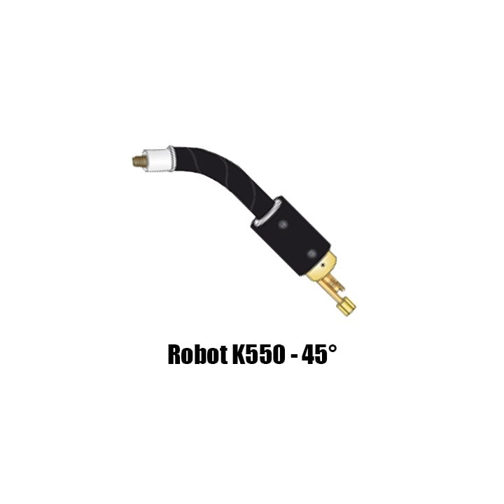 corpo torcia macchina ricambio robot k550 collo 45° saldatura mig