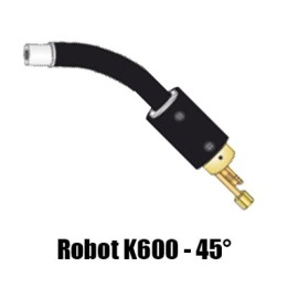 corpo torcia macchina ricambio robot k600 collo 45° saldatura mig