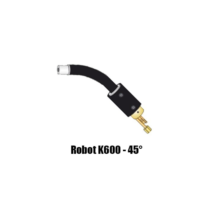 corpo torcia macchina ricambio robot k600 collo 45° saldatura mig