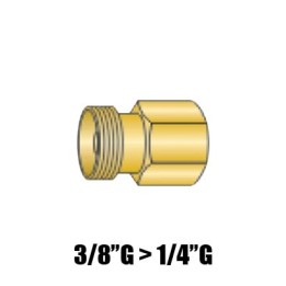 raccordo da 3/8"G a 1/4"G ricambio adattatore centralizzato torce tig