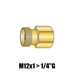 raccordo da m12x1 a 1/4"G ricambio adattatore centralizzato torce tig