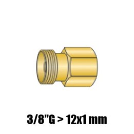 raccordo da 3/8"G a 12x1mm ricambio adattatore eurotig l-tec- centralizzatotorce saldatura tig