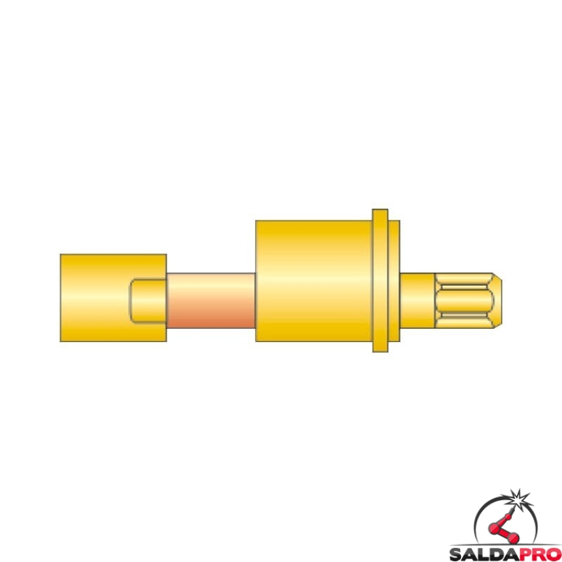 adattatore tig eltec 5/8" 18 unf maschio ricambio torce saldatura tig